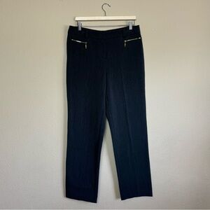 Premise pants women 10 tapered leg stretchy slack pants grey